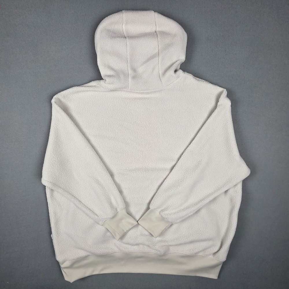 Nike Hoodie Women's Extra Large White Fleece Plush Oversized Sportswear Pullover - Picture 4 of 10